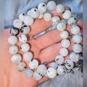 10mm Rainbow 🌈 🌚 Moonstone Bracelet